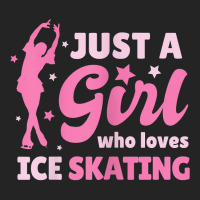 Just A Girl Who Loves Ice Skating Dance Funny Vintage Sports 3/4 Sleeve Shirt | Artistshot