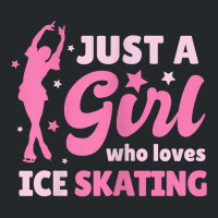 Just A Girl Who Loves Ice Skating Dance Funny Vintage Sports Crewneck Sweatshirt | Artistshot