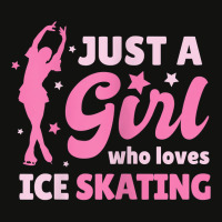 Just A Girl Who Loves Ice Skating Dance Funny Vintage Sports Scorecard Crop Tee | Artistshot