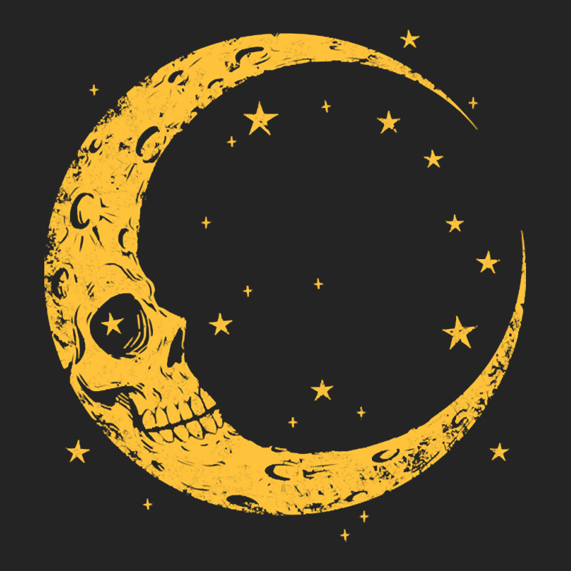 Spooky Skull Moon, Spooky Skull Moon Art, Spooky Skull Moon Painting,  3/4 Sleeve Shirt | Artistshot