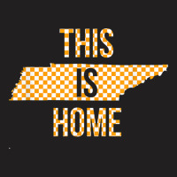 Orange White Tennessee State Outline Tennessee This Is Home T Shirt T-shirt | Artistshot