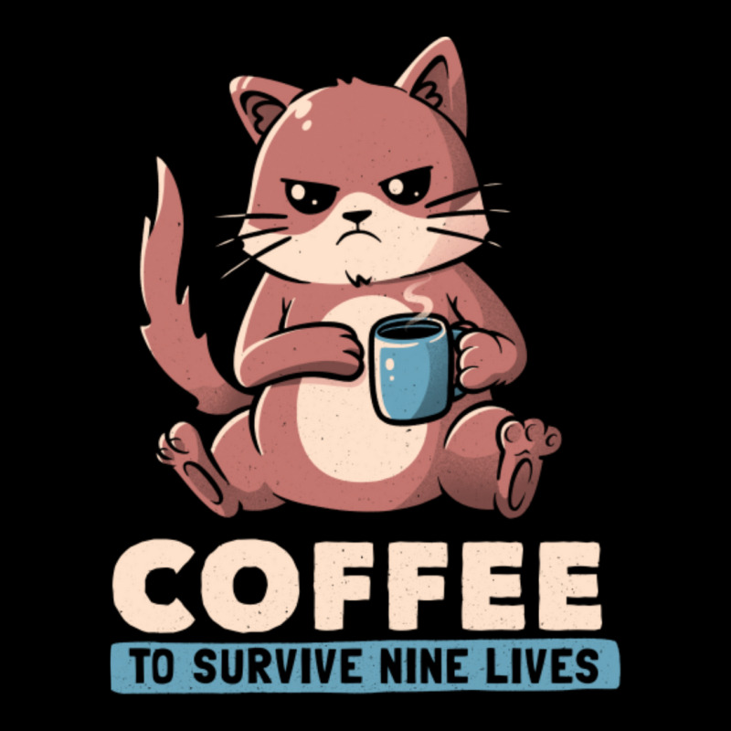 Coffee To Survive Nine Lives - Funny Cute Cat Women's V-Neck T-Shirt by cm-arts | Artistshot