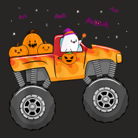 Funny Halloween Ghost Monster Truck Cute Bats Pumpkin Candy Ladies Fitted T-shirt | Artistshot