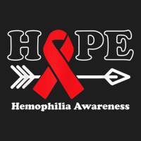 Hope   Hemophilia Awareness Red Ribbon Classic T-shirt | Artistshot