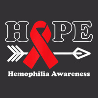 Hope   Hemophilia Awareness Red Ribbon Vintage Hoodie And Short Set | Artistshot