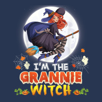 I'm The Grannie Witch Halloween Flying Broom Moon Ghost Ladies Denim Jacket | Artistshot