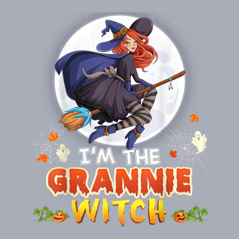 I'm The Grannie Witch Halloween Flying Broom Moon Ghost Tank Dress by Queens | Artistshot