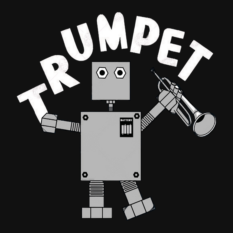 Trumpet Robot, Trumpet Robot Art, Trumpet Robot Vintage, Trumpet Robot Baby Bibs by cm-arts | Artistshot