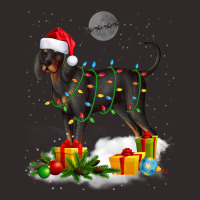 Funny Black And Tan Coonhound Dog Christmas Lights Santa Racerback Tank | Artistshot