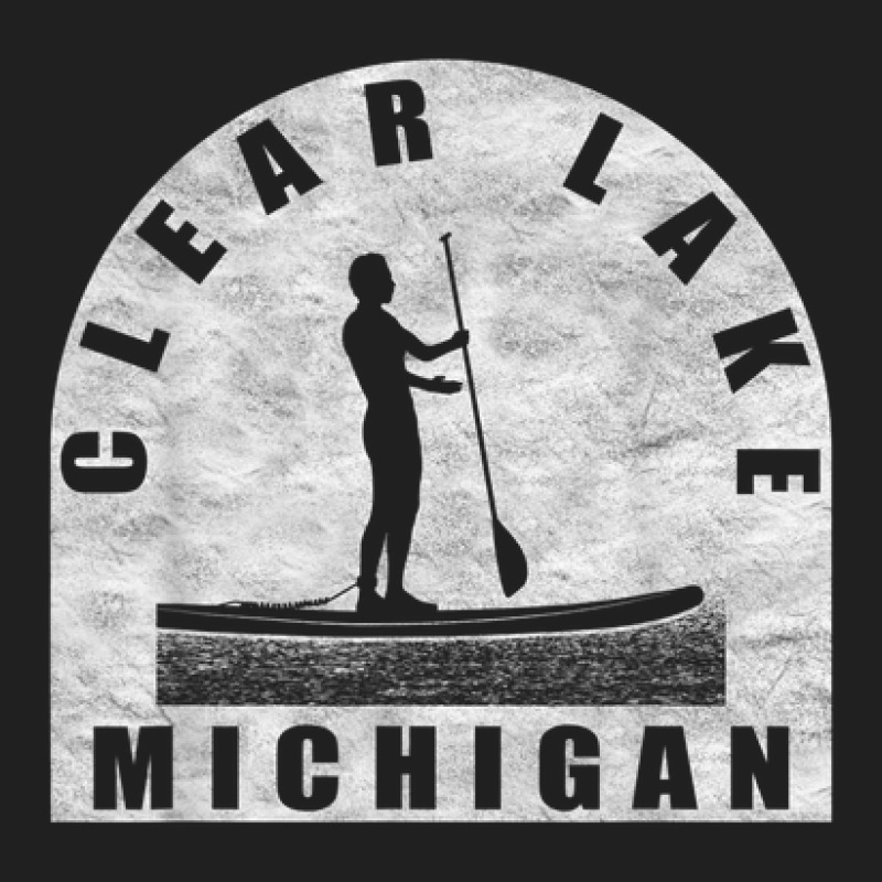 Clear Lake Paddleboarding Michigan Drawstring Bags | Artistshot