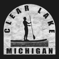 Clear Lake Paddleboarding Michigan Full-length Apron | Artistshot