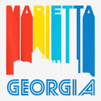 Retro 1970's Style Marietta Georgia Skyline T Shirt Adjustable Cap | Artistshot