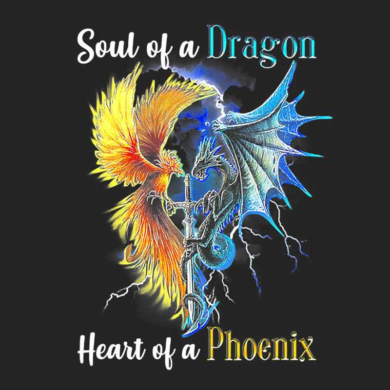 Soul Of A Dragon Heart Of A Phoenix Tee For Men Women T Shirt 3/4 Sleeve Shirt by trokeryth | Artistshot