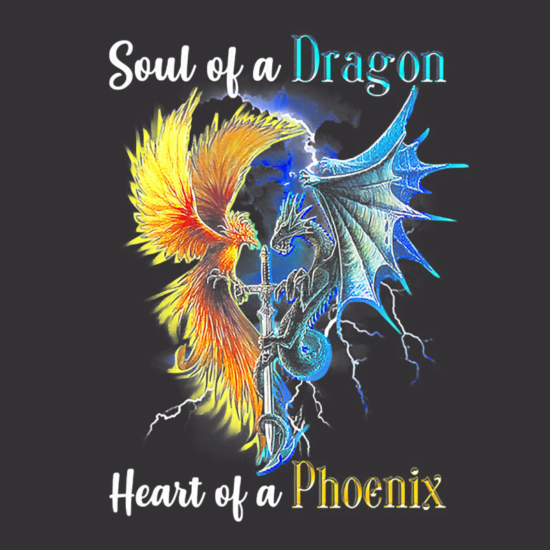 Soul Of A Dragon Heart Of A Phoenix Tee For Men Women T Shirt Vintage Short by trokeryth | Artistshot