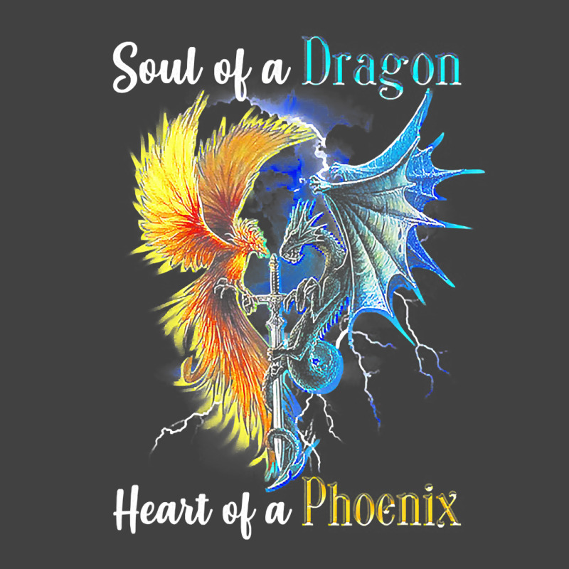 Soul Of A Dragon Heart Of A Phoenix Tee For Men Women T Shirt Vintage T-Shirt by trokeryth | Artistshot