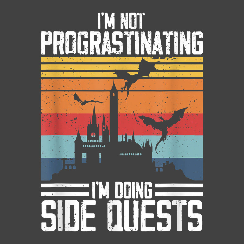 I'm Not Procrastinating I'm Doing Side Quests Rpg Dragons T Shirt Vintage T-Shirt by cm-arts | Artistshot