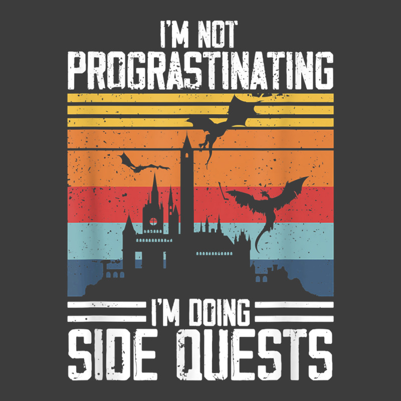 I'm Not Procrastinating I'm Doing Side Quests Rpg Dragons T Shirt Men's Polo Shirt by cm-arts | Artistshot