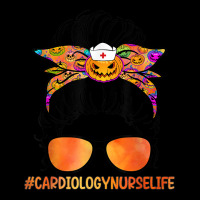 Cardiology Nurse Life Messy Bun Nurse Halloween Pumpkin Legging | Artistshot