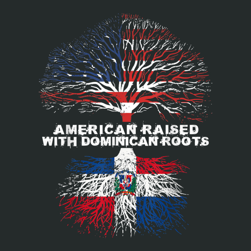 American Raised With Dominican Roots Republic T Shirt Women's Triblend Scoop T-shirt by cm-arts | Artistshot