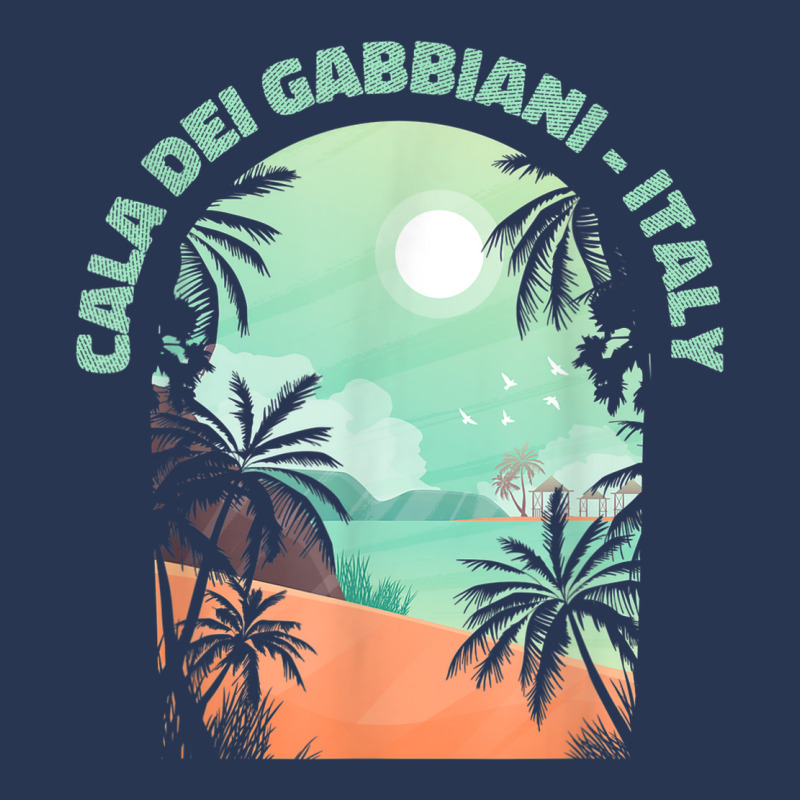 Cala Dei Gabbiani Souvenir   Italy Reminder Men Denim Jacket | Artistshot