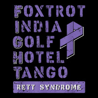 Fight Rett Syndrome   Phonetic Alphabet Purple Ribbon Unisex Jogger | Artistshot