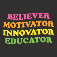 Believer Motivator Innovator Educator First Day Of School T Shirt Champion Hoodie | Artistshot