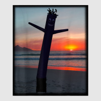 Sunset Wacky Waving Inflatable Tube Man Air Dancer Hoodie & Jogger Set | Artistshot