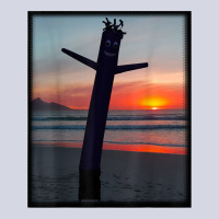 Sunset Wacky Waving Inflatable Tube Man Air Dancer Fleece Short | Artistshot