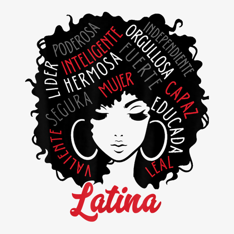 Empowered Latina Tee Educated Spanish Wording Tee Latina Af T Shirt Ladies Fitted T-Shirt by cm-arts | Artistshot