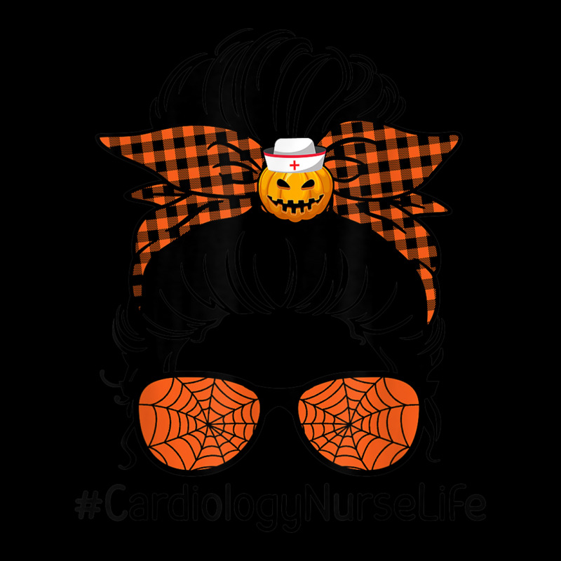 Cardiology Nurse Halloween Pumpkin Messy Bun Nurse Life Adjustable Cap by Fashzilla | Artistshot