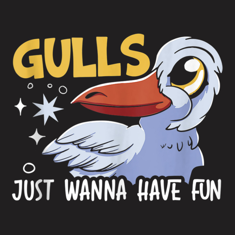 Gulls Just Wanna Have Fun Bird Whisperer Seabird Seagull Tank Top T-Shirt by cm-arts | Artistshot