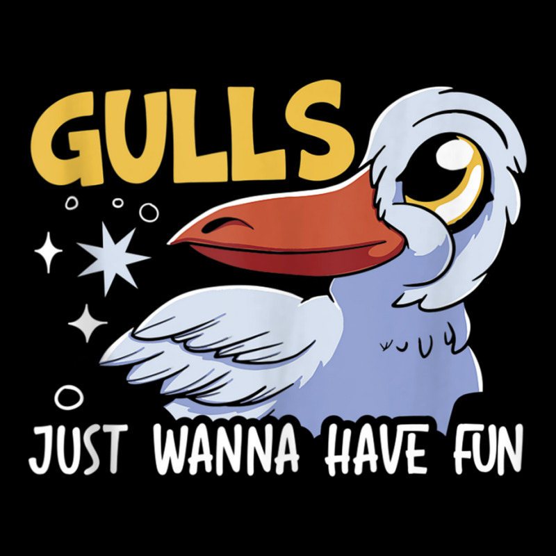 Gulls Just Wanna Have Fun Bird Whisperer Seabird Seagull Tank Top V-Neck Tee by cm-arts | Artistshot