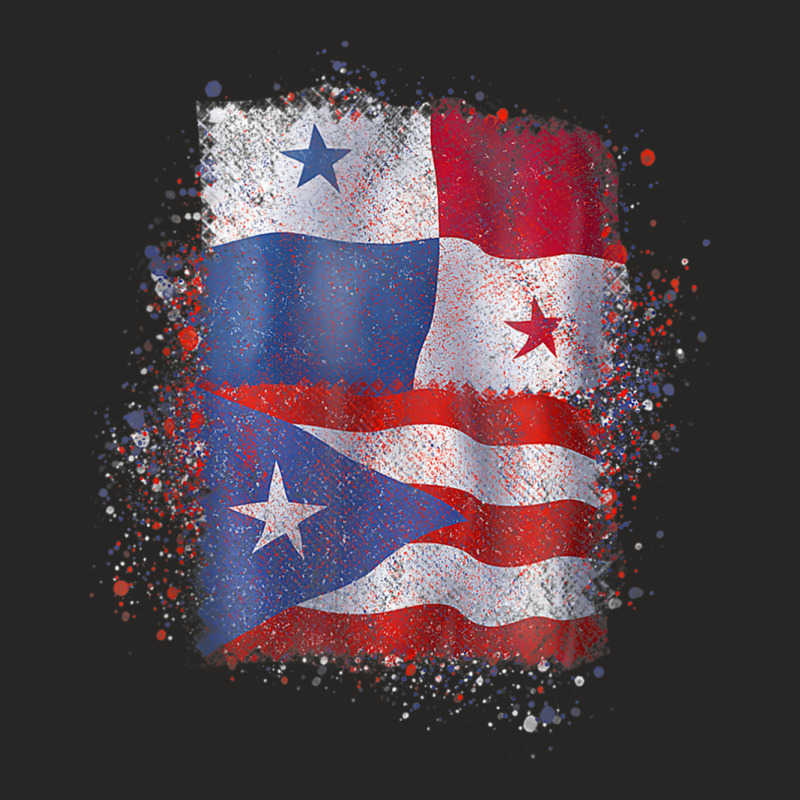 Puerto Rican Panamanian Love Tank Top Ladies Fitted T-Shirt by cm-arts | Artistshot