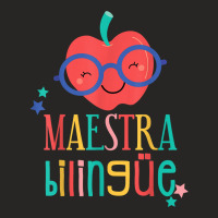 Cute Maestra Bilingue Bilingual Teacher T Shirt Ladies Fitted T-shirt | Artistshot