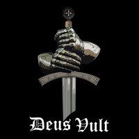 Deus Vult   Catholic Crusader Templar Knight   Sword & Armor Long Slee Youth Jogger | Artistshot