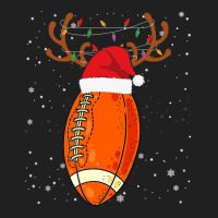 Football Funny Football Reindeer Santa Hat Christmas Holiday 142 Ladies Polo Shirt | Artistshot