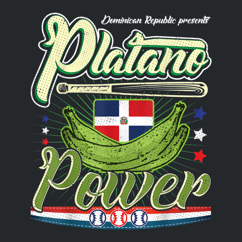 Dominican Republic Platano Power Baseball Dr Flag T Shirt Crewneck Sweatshirt | Artistshot