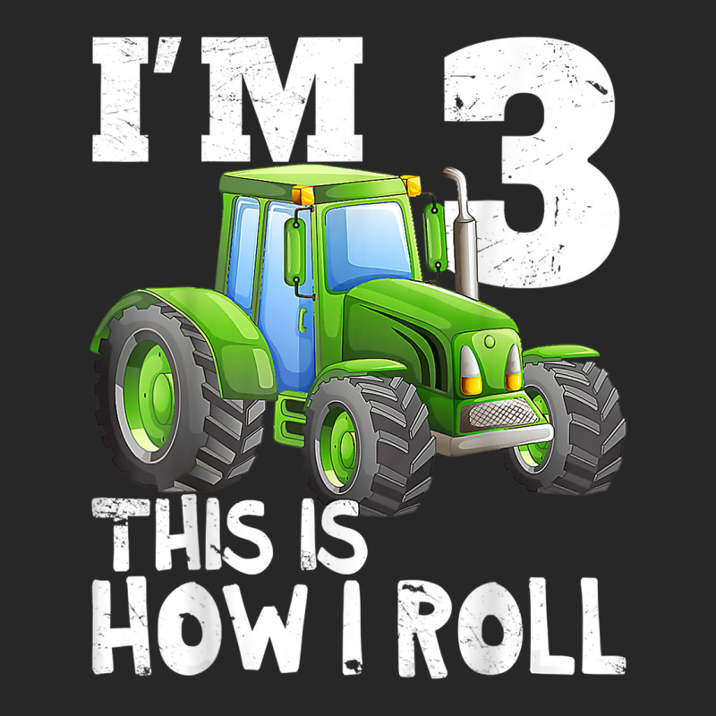 Green Farm Tractor 3rd Birthday Party Gifts 3 Year Old Men's T-shirt Pajama Set | Artistshot