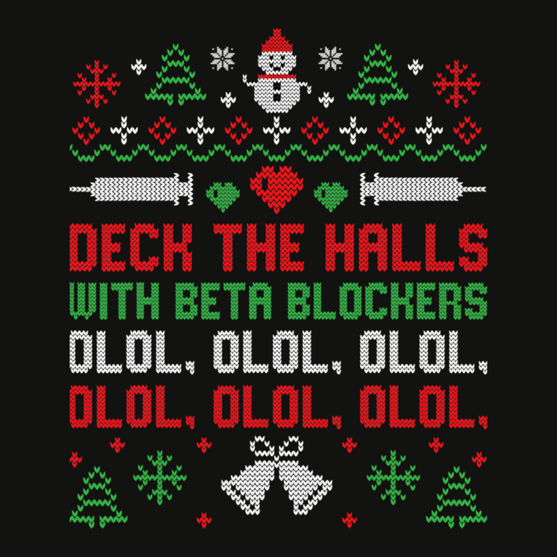 Ugly Xmas Sweater Deck The Halls With Beta Blockers Nurse Scorecard Crop Tee by KEITHSHAPIRO | Artistshot