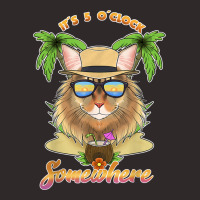 It Is 5 O´clock Somewhere Drinking Siberian Cat Racerback Tank | Artistshot