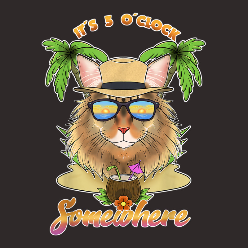 It Is 5 O´clock Somewhere Drinking Siberian Cat Racerback Tank by Posh | Artistshot