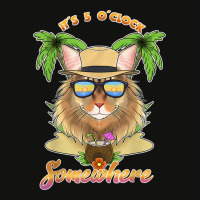 It Is 5 O´clock Somewhere Drinking Siberian Cat Scorecard Crop Tee | Artistshot