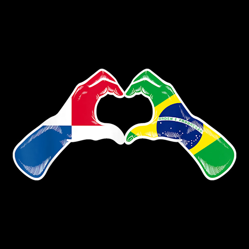 Brazil Panama Flag Brazilian Panamanian Heart T Shirt Baby Tee by cm-arts | Artistshot