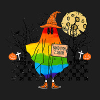 Hitchhiking Ghost Lgbtq Halloween Spooky Season Coming Out Classic T-shirt | Artistshot