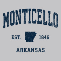 Monticello Arkansas Ar Vintage Athletic Navy Sports Design T Shirt Baby Bodysuit | Artistshot