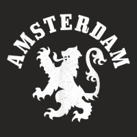 Amsterdam Netherlands Lion Dutch Holland Vintage Amsterdam Ladies Fitted T-shirt | Artistshot