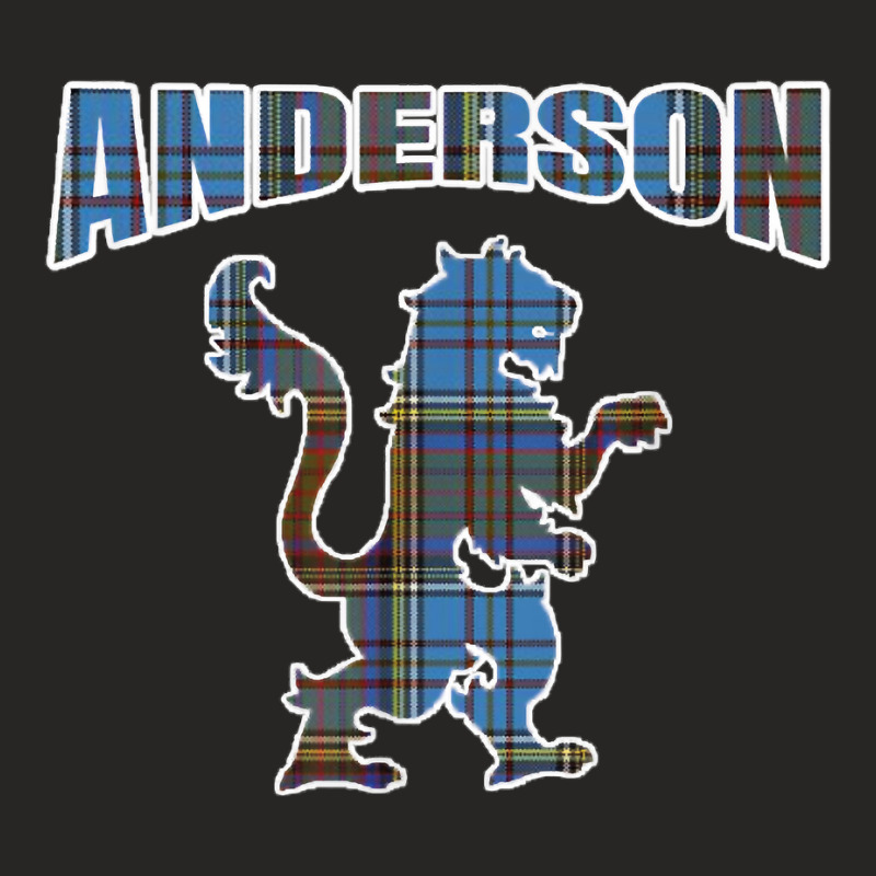 Anderson Clan Kilt Tartan Lion Namesake Scottish Ladies Fitted T-shirt | Artistshot