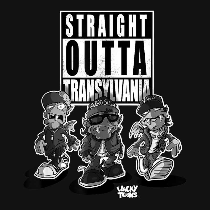 Straight Outta Transylvania Funny Urban Cartoon Vampires T Shirt Scorecard Crop Tee by cm-arts | Artistshot