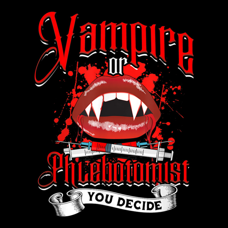 Vampire Or Phlebotomist You Decide   Hospital Blood Donation T Shirt Cropped Hoodie by cm-arts | Artistshot