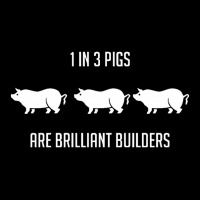 One In Three Pigs Are Brilliant Builders Baby Tee | Artistshot